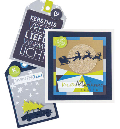 Marianne Design Clear Stamp, Kaertjes en Co - Kerst CS1183