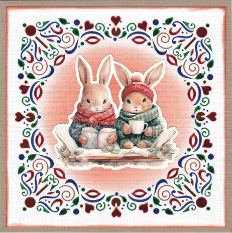 3D Cutting Sheet - Berries Beauties - Winter Bunnies - Mini CD12404