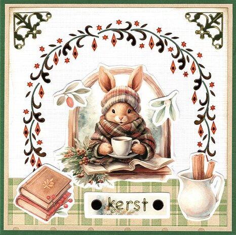 Cutting Sheet - Berries Beauties - Winter Bunnies - Small Elements CD12405