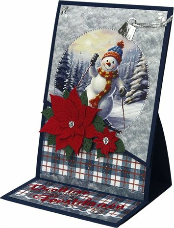 Scenery Push out - Berries Beauties - Skiing Snowmen BBSC10126 - HJ25001