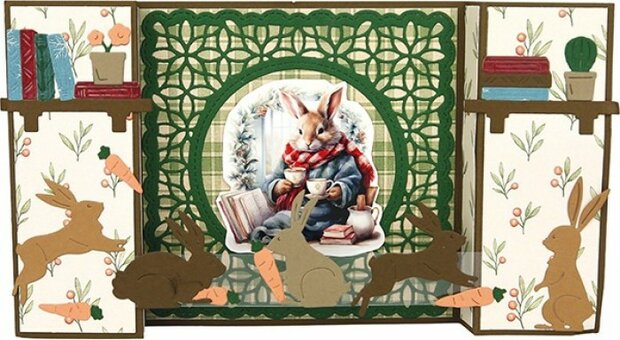 Dies - Berries Beauties - Winter Bunnies - Bunny Frame BBD10080