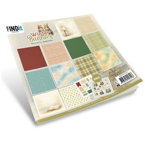 Paperpack - Berries Beauties - Winter Bunnies 20 x 20 cm BBPP10033