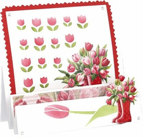3D Cutting Sheet - Amy Design - Tulip Dreams - Red Tulips CD12293