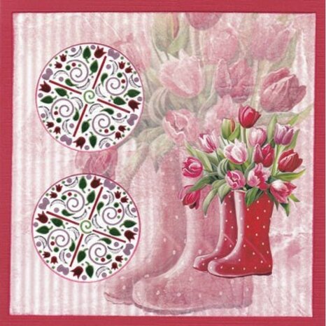 3D Cutting Sheet - Amy Design - Tulip Dreams - Red Tulips CD12293