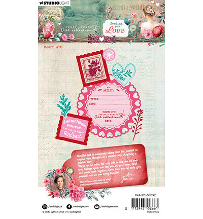 Studio Light JMA Stamp and Cutting dies Heart ATC Sending You Love nr.92 JMA-SYL-SCD92