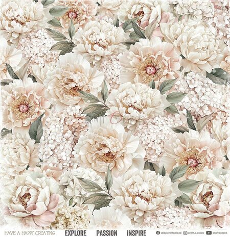 Craft O'Clock Paper Collection Set 30,5x30,5cm Rose Emotions
