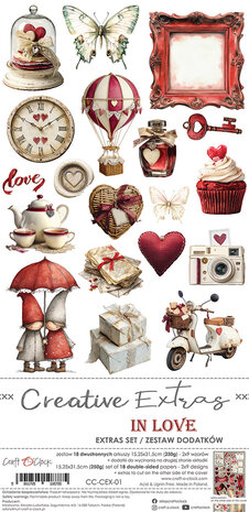 Craft O Clock Creative Extras Set 15x30 cm Mix 01- Spring in Love