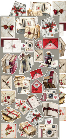Craft O Clock Creative Extras Set 15x30 cm Mix 01- Spring in Love