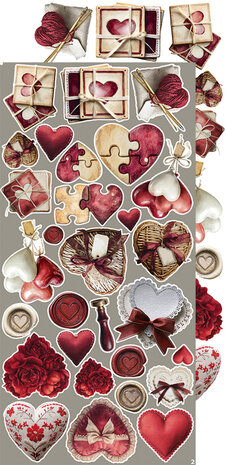 Craft O Clock Creative Extras Set 15x30 cm Mix 01- Spring in Love
