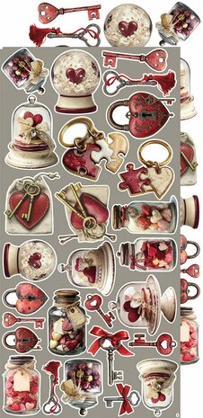 Craft O Clock Creative Extras Set 15x30 cm Mix 01- Spring in Love