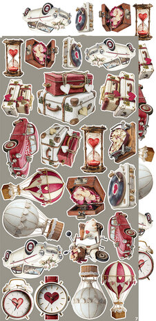 Craft O Clock Creative Extras Set 15x30 cm Mix 01- Spring in Love