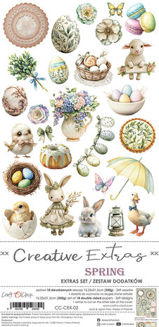 Craft O Clock Creative Extras Set 15x30 cm Mix 01- Spring in Love