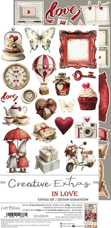 Craft O Clock Creative Extras Set 15x30 cm Mix 01- Spring in Love