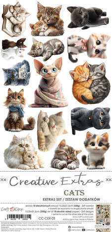 Craft O Clock Creative Extras Set 15x30 cm Mix 02- Lovely Pets&nbsp;CC-CEX-MIX-02
