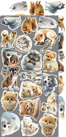 Craft O Clock Creative Extras Set 15x30 cm Mix 02- Lovely Pets&nbsp;CC-CEX-MIX-02