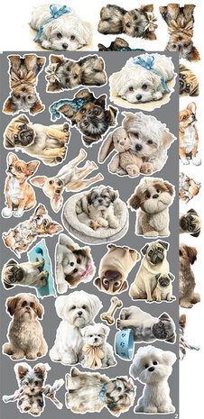 Craft O Clock Creative Extras Set 15x30 cm Mix 02- Lovely Pets&nbsp;CC-CEX-MIX-02