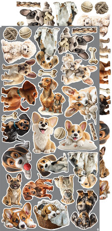 Craft O Clock Creative Extras Set 15x30 cm Mix 02- Lovely Pets&nbsp;CC-CEX-MIX-02