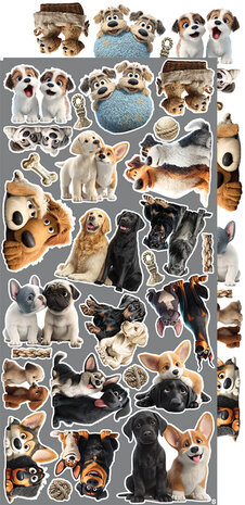 Craft O Clock Creative Extras Set 15x30 cm Mix 02- Lovely Pets&nbsp;CC-CEX-MIX-02