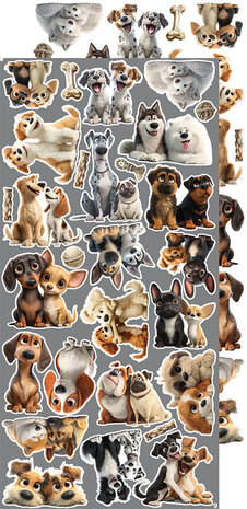 Craft O Clock Creative Extras Set 15x30 cm Mix 02- Lovely Pets&nbsp;CC-CEX-MIX-02