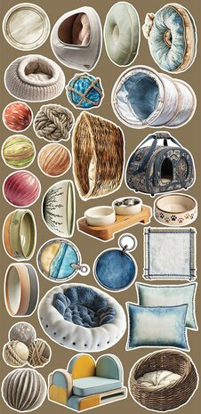 Craft O Clock Creative Extras Set 15x30 cm Mix 02- Lovely Pets&nbsp;CC-CEX-MIX-02