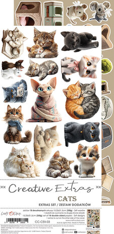 Craft O Clock Creative Extras Set 15x30 cm Mix 02- Lovely Pets&nbsp;CC-CEX-MIX-02