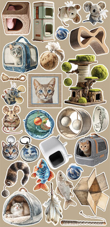 Craft O Clock Creative Extras Set 15x30 cm Mix 02- Lovely Pets&nbsp;CC-CEX-MIX-02