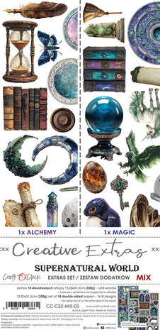 Craft O Clock Creative Extras Set 15x30 cm Mix 03- Supernatural World CC-CEX-MIX-03