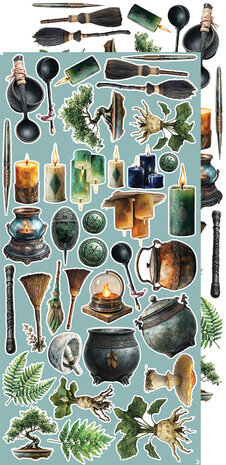 Craft O Clock Creative Extras Set 15x30 cm Mix 03- Supernatural World CC-CEX-MIX-03
