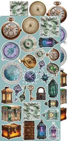 Craft O Clock Creative Extras Set 15x30 cm Mix 03- Supernatural World CC-CEX-MIX-03