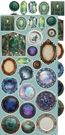 Craft O Clock Creative Extras Set 15x30 cm Mix 03- Supernatural World CC-CEX-MIX-03