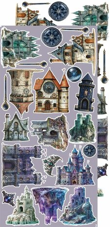 Craft O Clock Creative Extras Set 15x30 cm Mix 03- Supernatural World CC-CEX-MIX-03