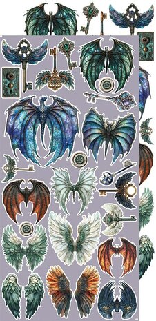 Craft O Clock Creative Extras Set 15x30 cm Mix 03- Supernatural World CC-CEX-MIX-03