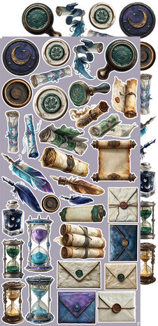 Craft O Clock Creative Extras Set 15x30 cm Mix 03- Supernatural World CC-CEX-MIX-03