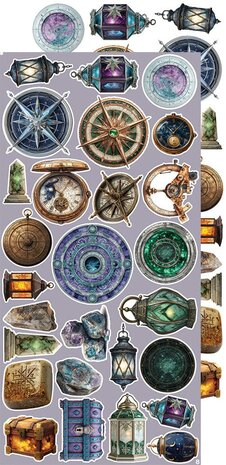 Craft O Clock Creative Extras Set 15x30 cm Mix 03- Supernatural World CC-CEX-MIX-03
