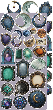 Craft O Clock Creative Extras Set 15x30 cm Mix 03- Supernatural World CC-CEX-MIX-03