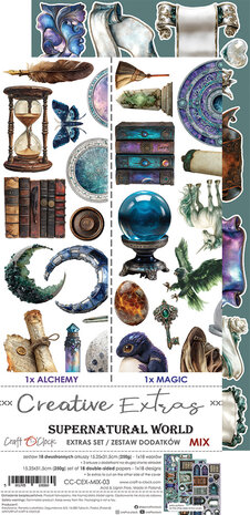 Craft O Clock Creative Extras Set 15x30 cm Mix 03- Supernatural World CC-CEX-MIX-03