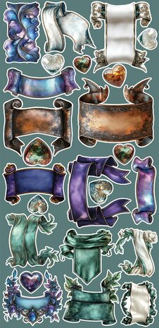 Craft O Clock Creative Extras Set 15x30 cm Mix 03- Supernatural World CC-CEX-MIX-03