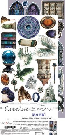 Craft O Clock Creative Extras Set 15x30 cm Mix 03- Supernatural World CC-CEX-MIX-03