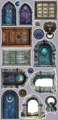 Craft O Clock Creative Extras Set 15x30 cm Mix 03- Supernatural World CC-CEX-MIX-03