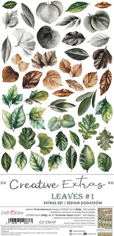 Craft O Clock Creative Extras Set 15x30 cm Mix 04- All Leaves&nbsp;CC-CEX-MIX-04