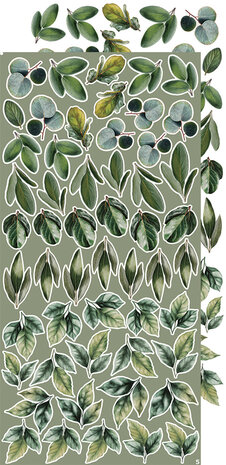 Craft O Clock Creative Extras Set 15x30 cm Mix 04- All Leaves&nbsp;CC-CEX-MIX-04