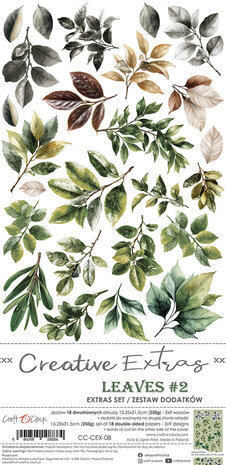 Craft O Clock Creative Extras Set 15x30 cm Mix 04- All Leaves&nbsp;CC-CEX-MIX-04