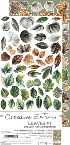 Craft O Clock Creative Extras Set 15x30 cm Mix 04- All Leaves&nbsp;CC-CEX-MIX-04