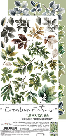 Craft O Clock Creative Extras Set 15x30 cm Mix 04- All Leaves&nbsp;CC-CEX-MIX-04