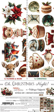 Craft O Clock Extras Set Mix 15x30 cm Oh Christmas Night CC-F41-OCN-13
