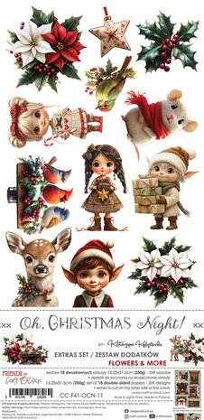 Craft O Clock Extras Set Mix 15x30 cm Oh Christmas Night CC-F41-OCN-13