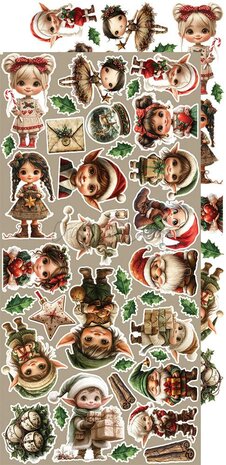 Craft O Clock Extras Set Mix 15x30 cm Oh Christmas Night CC-F41-OCN-13