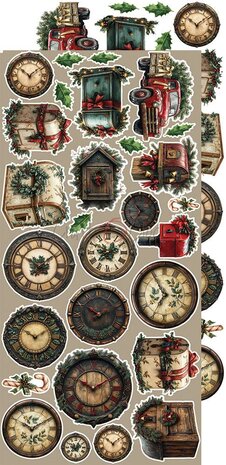 Craft O Clock Extras Set Mix 15x30 cm Oh Christmas Night CC-F41-OCN-13