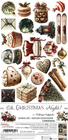 Craft O Clock Extras Set Mix 15x30 cm Oh Christmas Night CC-F41-OCN-13
