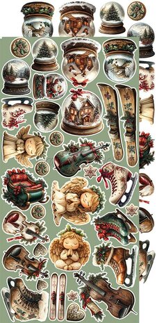 Craft O Clock Extras Set Mix 15x30 cm Oh Christmas Night CC-F41-OCN-13